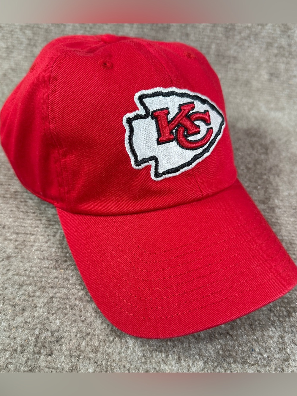 Kansas City Chiefs Hat NFL ‘47 Brand Adjustable Strapback Buckle Slouch Dad Cap